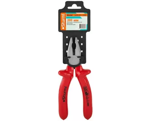 Пассатижи, 200мм, диэлектрические рукоятки, Sturm!