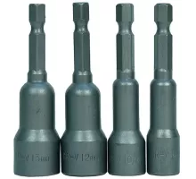 Набор бит для кровельных саморезов, 4 шт, 8, 10, 12, 13 x  65мм, магнитные, CrV, Sturm!