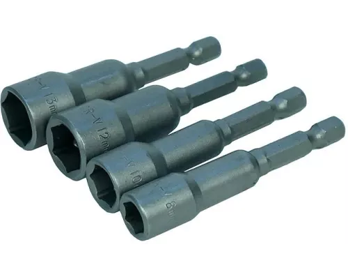 Набор бит для кровельных саморезов, 4 шт, 8, 10, 12, 13 x  65мм, магнитные, CrV, Sturm!