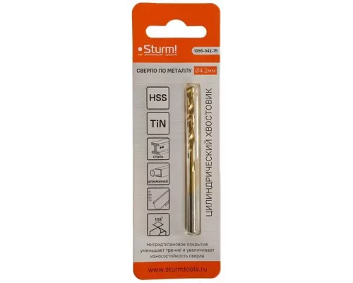 Сверло по металлу Sturm! 1055-042-75