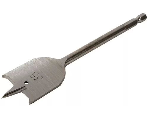 Сверло перовое по дереву, 35мм, шестигранный хвостовик, Sturm!