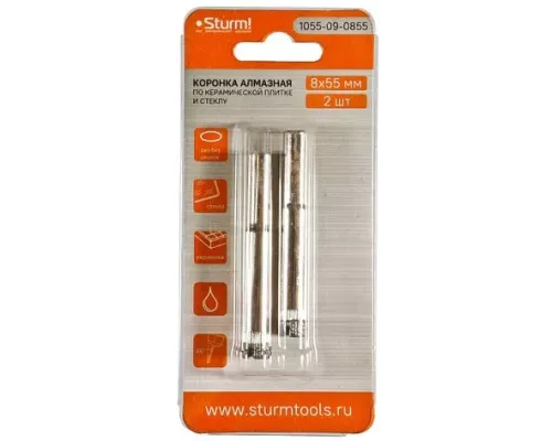 Коронки алмазные Sturm! 1055-09-0855