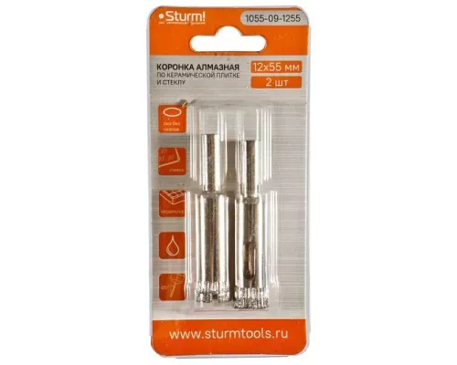 Коронки алмазные Sturm! 1055-09-1255