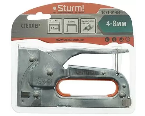 Степлер, 53 тип, скоба 4-8мм, Sturm!