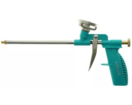 Пистолет для пены, пласт. корпус, железный курок, железный рег. винт, Sturm!
