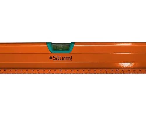 Уровень 1000 мм, фрезерованный, магнитный, 3 глазка, точность 1мм/м, Sturm!