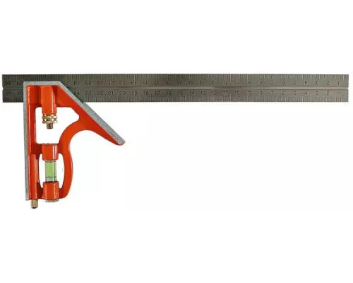 Угольник многофункциональный, 300 мм, уровень, чертилка, Sturm!