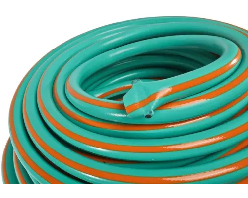 Шланг поливочный армированный, эластичный, 3х слойный, 3/4