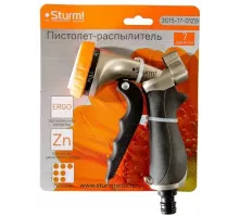 Пистолет для полива 7 режимов, цинковый корпус с резиновым покрытием Sturm!