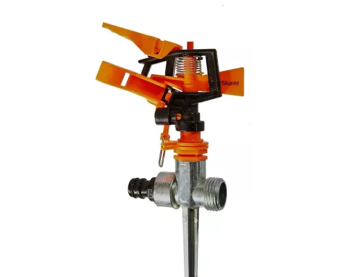 Разбрызгиватель импульсный, пластиковый, цинк корпус, штуцер 1/2