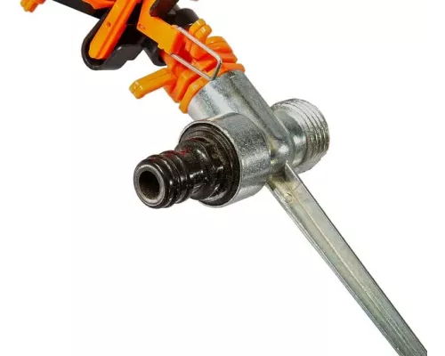 Разбрызгиватель импульсный, пластиковый, цинк корпус, штуцер 1/2