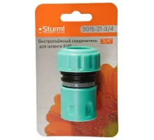 Быстросъёмный соединитель для шланга 3/4" Sturm!