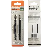 Пилки для лобзика по дереву T234X, 2 шт, 117х91мм, шаг зуба 2-3мм, ПРОГРЕССОР, HCS, Sturm!