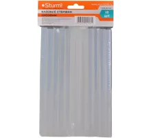 Клеевые стержни для пистолета, 11х200мм, 12 шт, прозрачные, Sturm!
