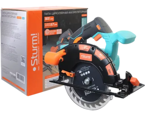 Аккумуляторная циркулярная пила Sturm! CCS1867BL 1BatterySystem