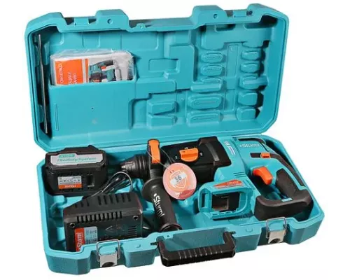 Аккумуляторный перфоратор Sturm! CRH1832BLC 1BatterySystem