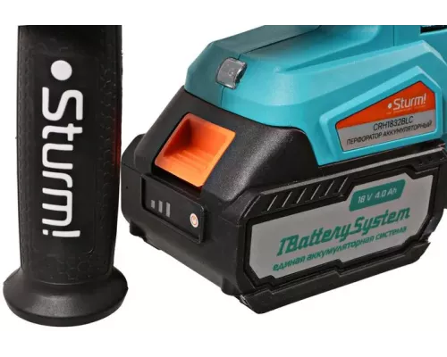 Аккумуляторный перфоратор Sturm! CRH1832BLC 1BatterySystem