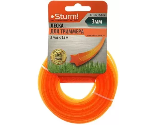 Леска для триммера Sturm! GT3535-3.0-8-15