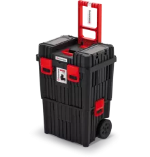 KISTENBERG Ящик для инструментов двухсекционный, модульный, мобильный HEAVY, 450х360х640 мм, KHVW, 5905197274744 (PL)