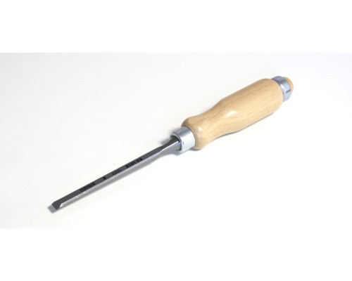 Плоская стамеска Narex с деревянной светлой ручкой 8 мм 810108