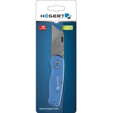 HT4C623 Нож складной с блокировкой, с трапециевидным лезвием, алюминиевый корпус, 1 лезвие SK5, HOEGERT, 5901867173522 (CN)