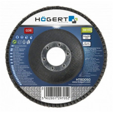 HT8D052 Круг шлифовальный лепестковый 125x22,4 G60, HOEGERT, 5902801297076 (CN)