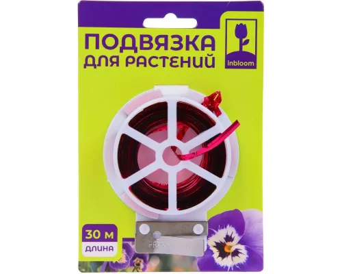 INBLOOM Подвязка для растений фольгированная 30м, PET