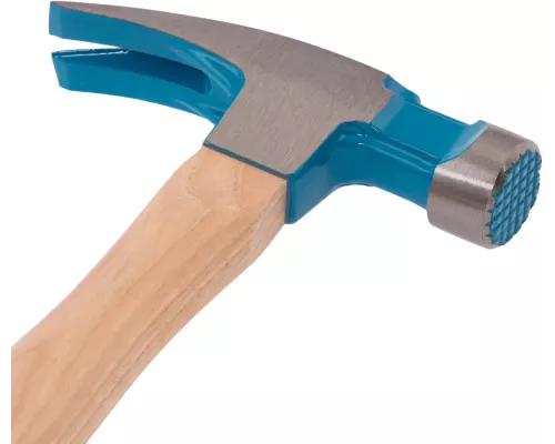 Молоток-гвоздодер, 380 г, угол 75, магнит, обрезиненная рукоятка AMERICAN HICKORY // GROSS