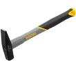 Молоток слесарный, 200 г, кованый, фибергласовая рукоятка c TPR покрытием Denzel