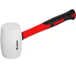 Киянка резиновая, 450 г, белая резина, фибергласовая рукоятка Matrix