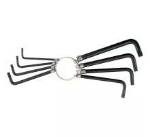 Набор ключей имбусовых Torx 9 шт: T10, 15, 20, 25, 27, 30, 40, 45, 50, оксидированные, на кольце Sparta