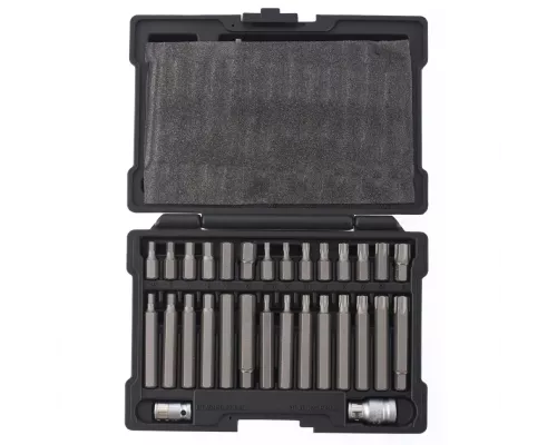 Набор бит HEX, Torx , SPLine, хвостовик-шестигранник 1/2, CrV, 42 шт. Stels Набор бит HEX, Torx , SPLine, хвостовик-шестигранник 1/2, CrV, 42 шт. Stels