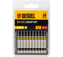 Бита TX 20х50, сталь S2, шестигранный профиль, 10 шт. Е 6,3 Denzel