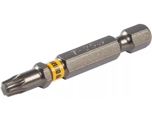 Бита TX 25х50, сталь S2, шестигранный профиль, 10 шт. Е 6,3 Denzel