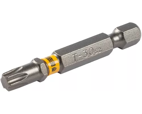 Бита TX 30х50, сталь S2, шестигранный профиль, 10 шт. Е 6,3 Denzel