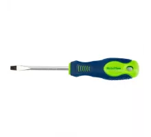 Отвертка, SL5 х 75 мм, CrV, двухкомпонентная рукоятка Сибртех