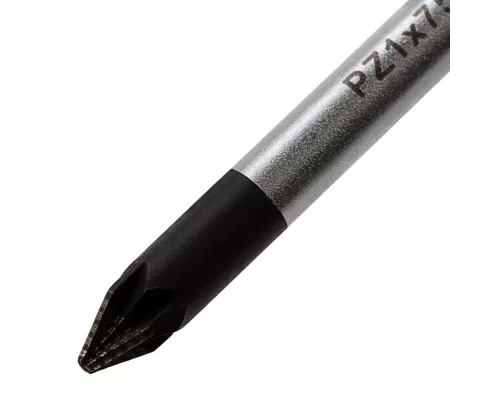 Отвертка PZ1 x 75 мм, S2, трехкомпонентная ручка Gross Отвертка PZ1 x 75 мм, S2, трехкомпонентная ручка Gross