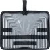Набор ключей имбусовых HEX-Torx , 18 шт: HEX 1.5-10 мм, T10-T50, CrV, удлиненных, с сатиновым покрытием Matrix