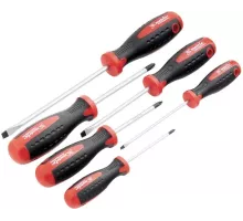 Набор отверток, сталь S2, двухкомпонентные рукоятки, 6 шт Matrix Professional