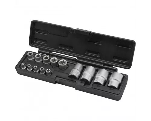 Набор головок Torx , 14 предметов, 1/4, 3/8, 1/2 Stels Набор головок Torx , 14 предметов, 1/4, 3/8, 1/2 Stels