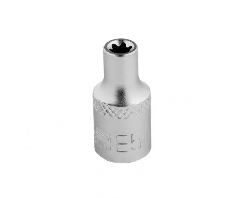Головка торцевая 1/4, Е5, CrV Stels Головка торцевая 1/4, Е5, CrV Stels