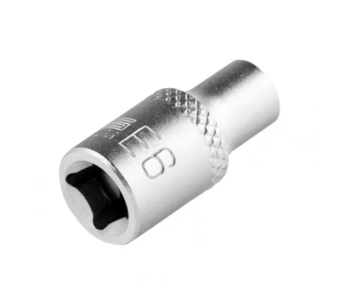 Головка торцевая 1/4, Е6, CrV Stels Головка торцевая 1/4, Е6, CrV Stels