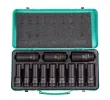 Набор ударных глубоких шестигранных торцевых головок, 1/2", 10-24 мм, в кейсе 12 шт. Stels