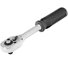 Ключ-трещотка 1/4", 45 зубьев, с быстрым сбросом, CrV, хром Сибртех