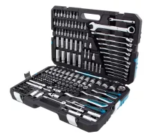 Набор инструментов 216 предметов, 120 зубьев, CrV 1/2", 3/8", 1/4" Gross