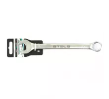 Ключ комбинированный, 19 мм, CrV, матовый хром Stels