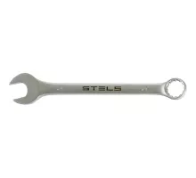 Ключ комбинированный, 28 мм, CrV, матовый хром Stels