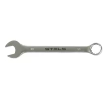 Ключ комбинированный, 30 мм, CrV, матовый хром Stels