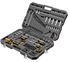 Набор инструментов, 1/2", 1/4", CrV, S2, пластиковый кейс, 194 предмета Denzel