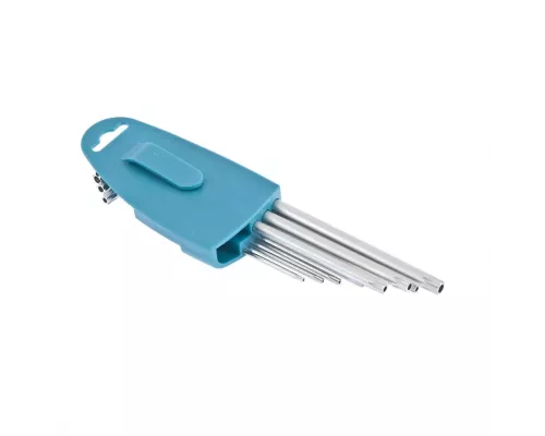 Набор ключей имбусовых Torx -TT, 9 шт: T10-T50, экстра-длинные, S2, сатинированные Gross Набор ключей имбусовых Torx -TT, 9 шт: T10-T50, экстра-длинные, S2, сатинированные Gross
